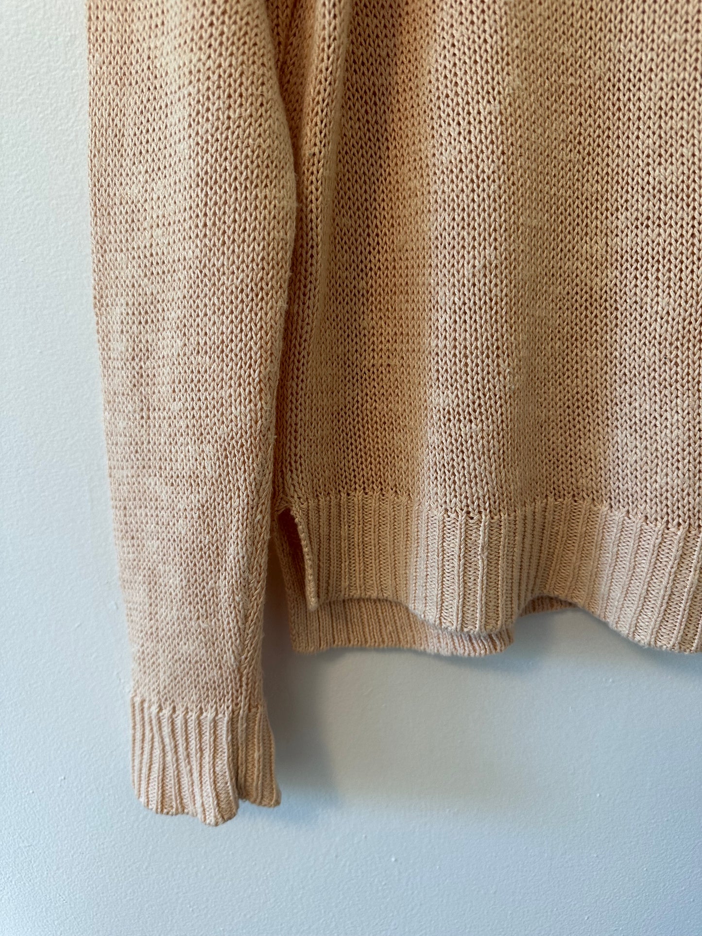 Eileen Fisher Lightweight Summer Sweater in Beige - Size Small
