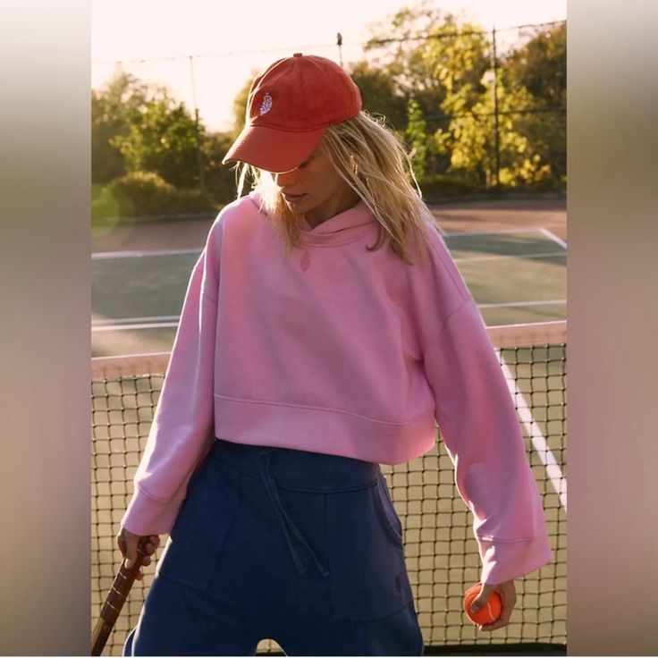 FP Movement by Free People Playing Games Hoodie in Pink - Size Large