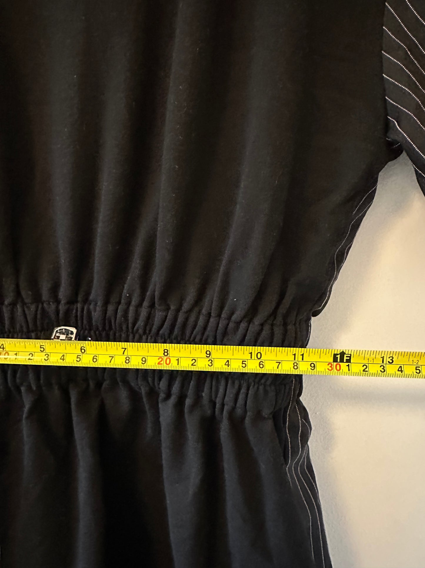 Maniere De Voir Asymmetrical Striped Mini Dress - Size 4