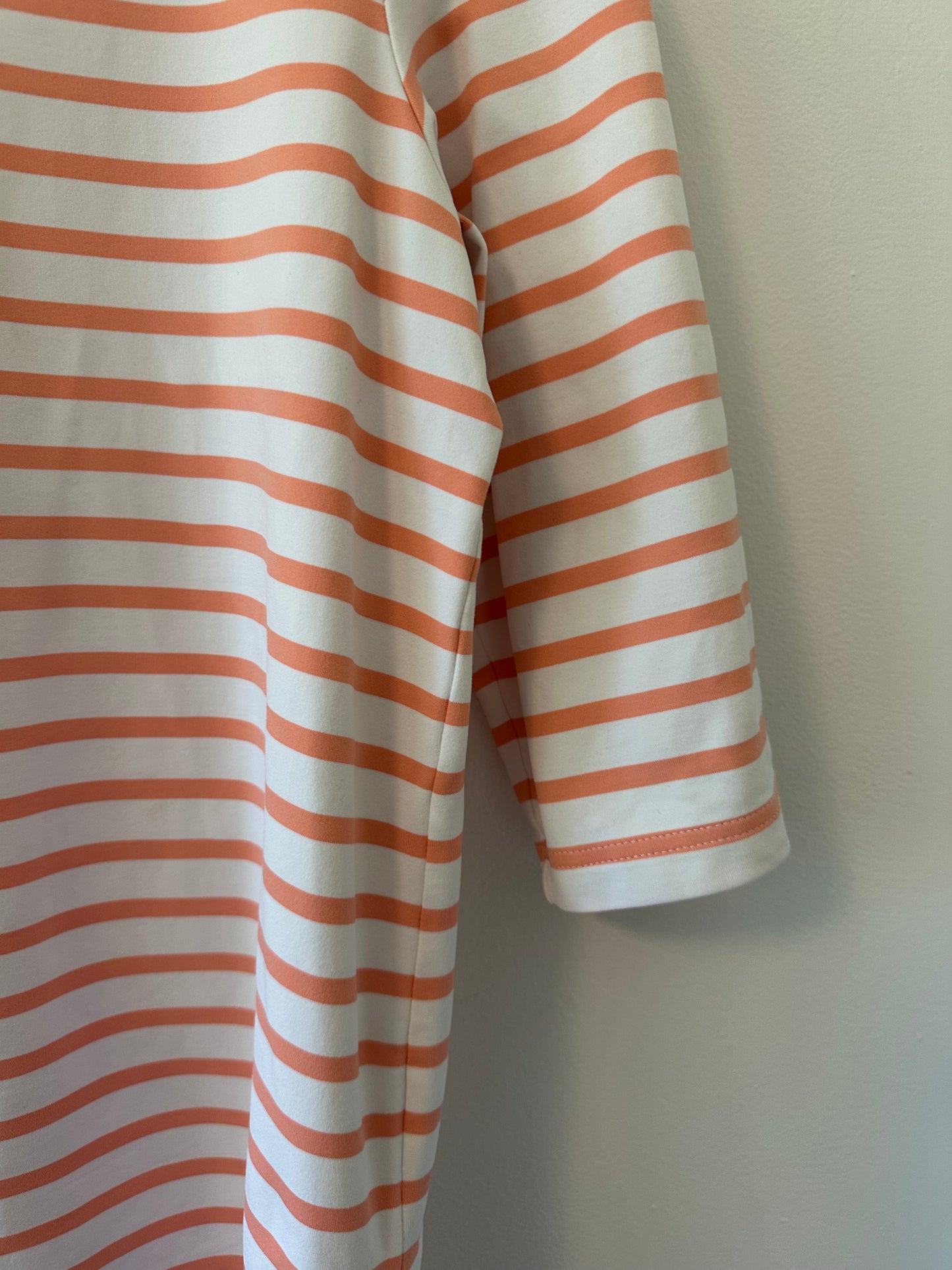 Saint James Phare Boat Neck Striped Tunic with Slits - Size 10