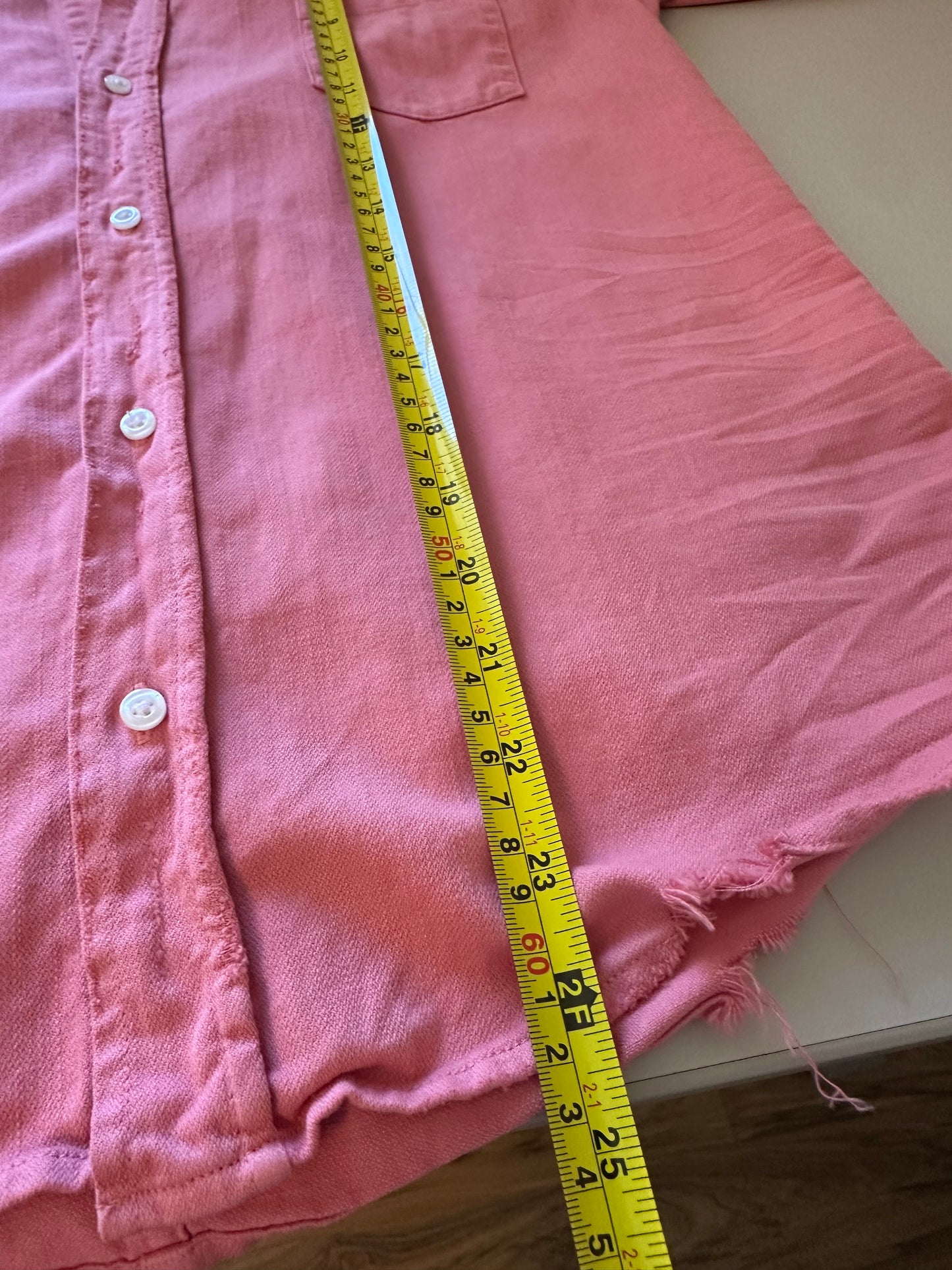Frank & Eileen Pink Relaxed Fit Button Down Shirt | Size Medium