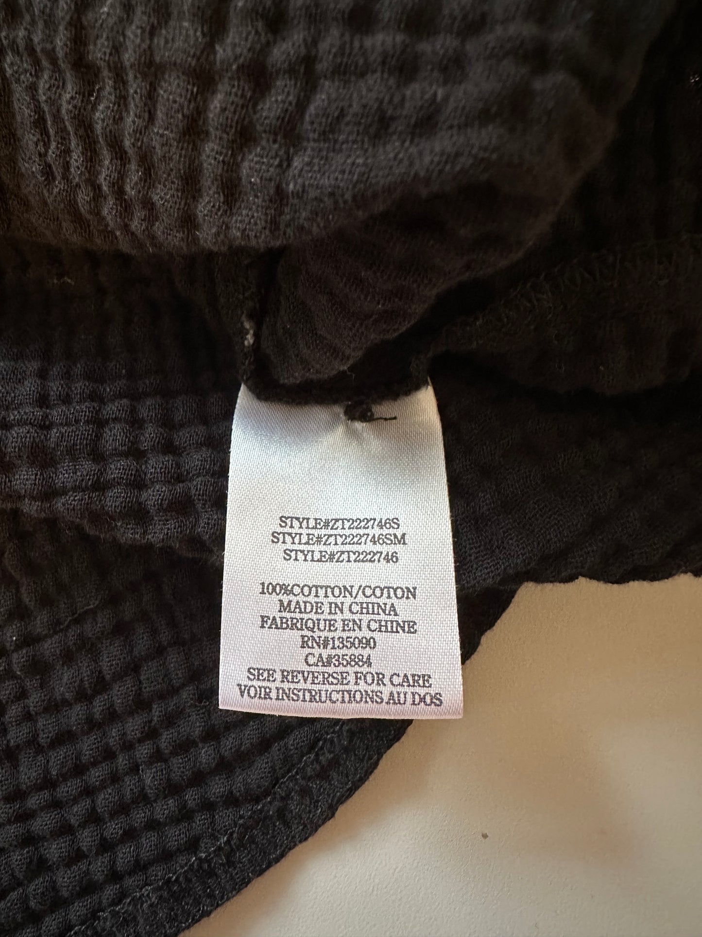 Z Supply Kaili Button Up Gauze Top in Black | Size XS