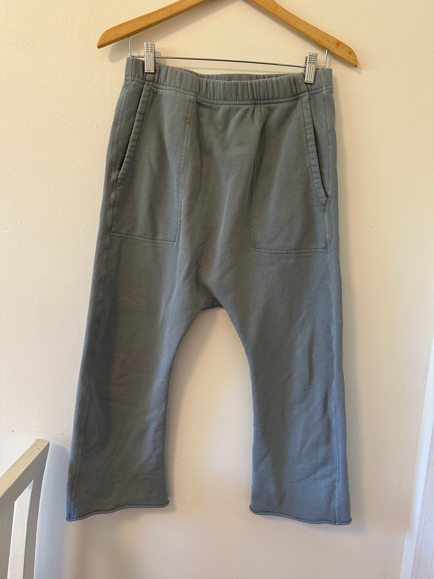 Niki Lotan Harem Leg Blue Sweatpants Size Small