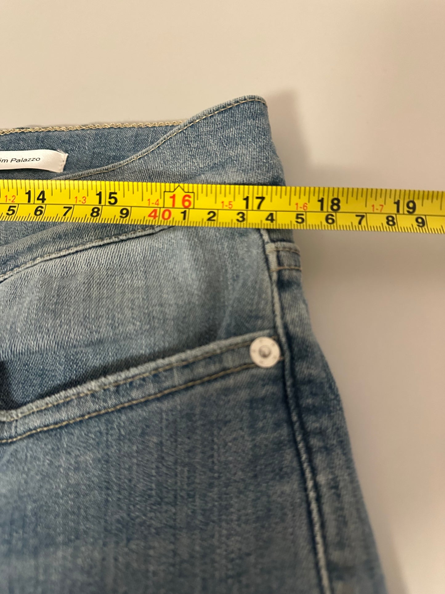 Frame Le Slim Palazzo Women's Light Blue Wide-Leg Jeans | Size 32