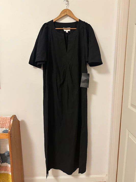 NWT Pomander Tuckernuck Place Black Finley Flutter Sleeve Maxi Dress | Size XXL