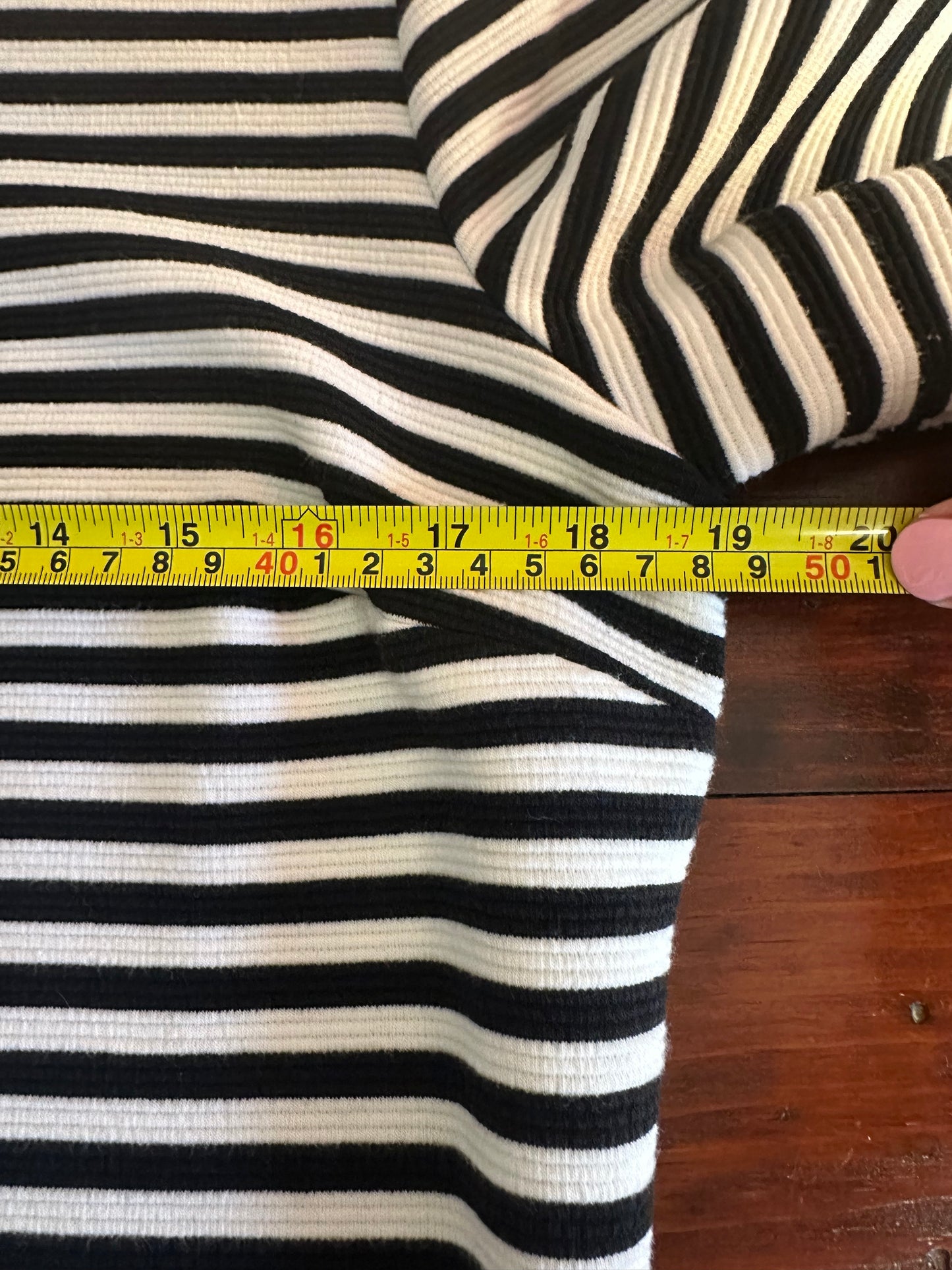 Lilly Pulitzer Alden Striped Black and White Dress - Size Large