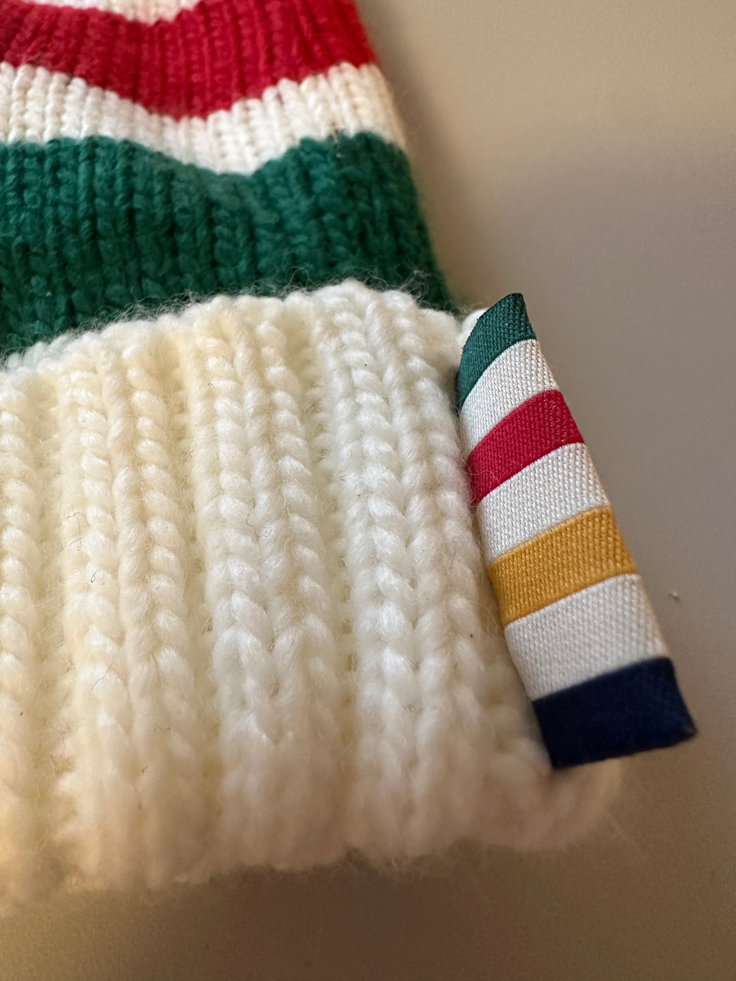 New Colorful Striped Women’s Fleece Lined Knit Mittens