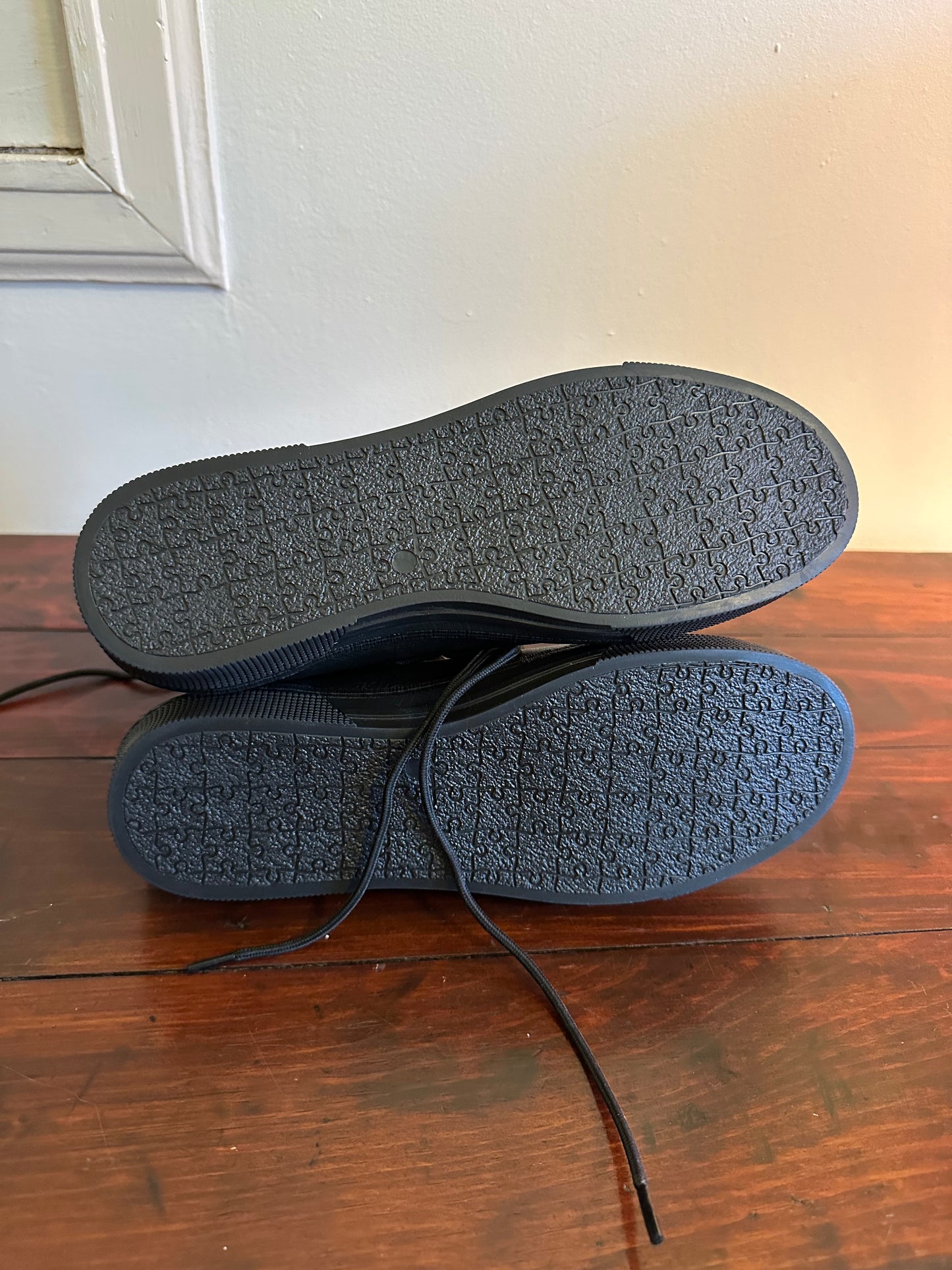 Marcella NYC - Alicia Black Lace-Up Women's Boots with Sneaker Sole and Zipper | Size 8