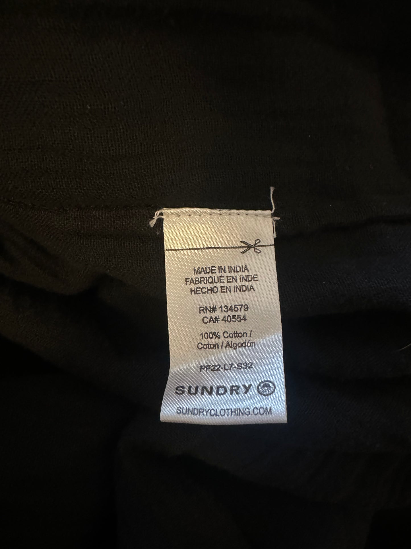 Sundry Black Cotton Gauze Tiered Maxi Skirt | Size Small (1)