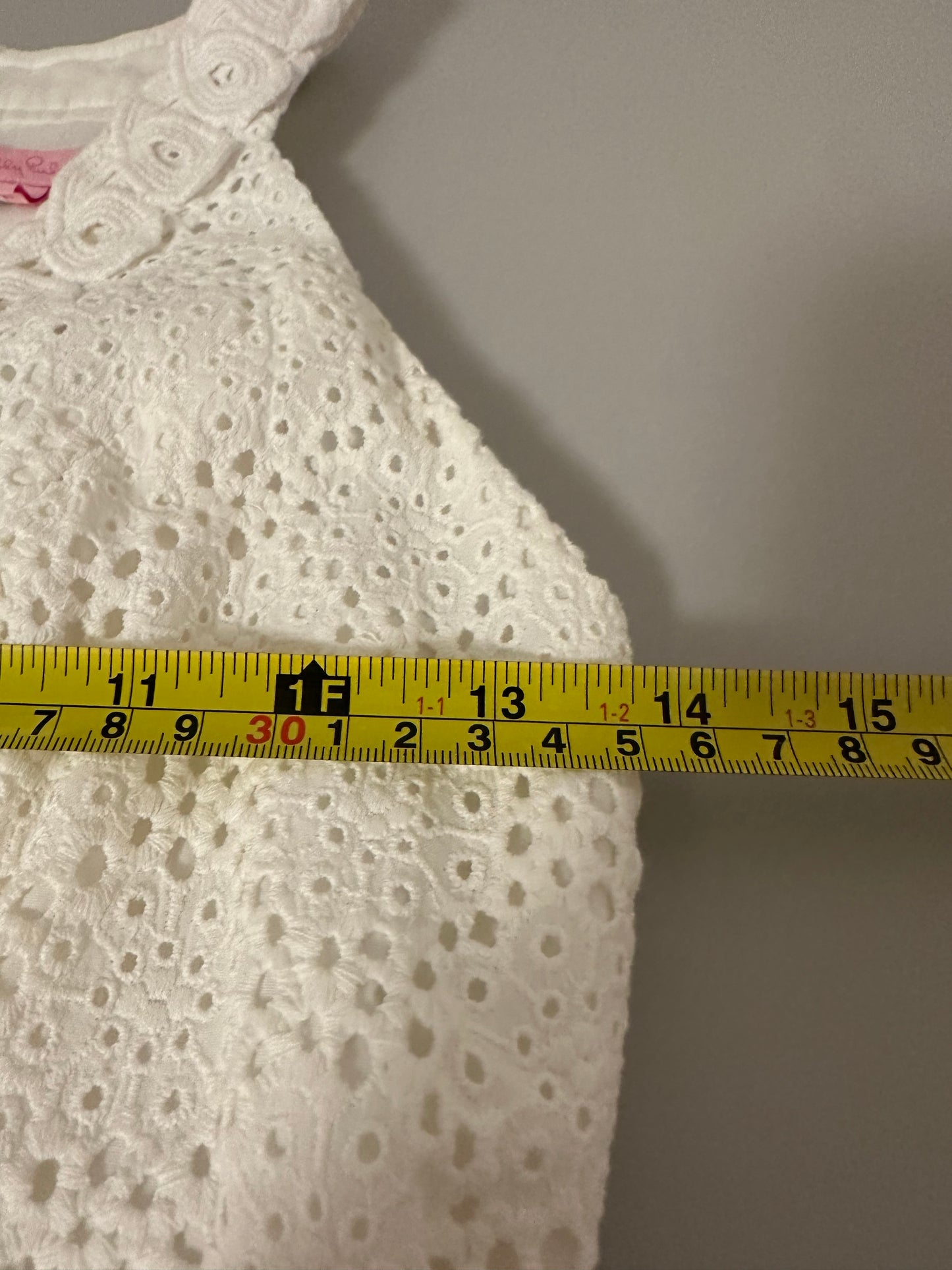 Lilly Pulitzer Women's Sleeveless White Lace V-Neck Dress In White | Size 00