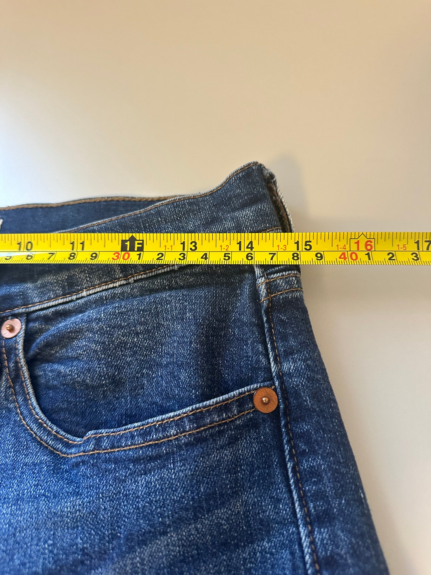 Madewell Cruiser Straight Leg Medium Wash Jeans With Stretch | Size 27