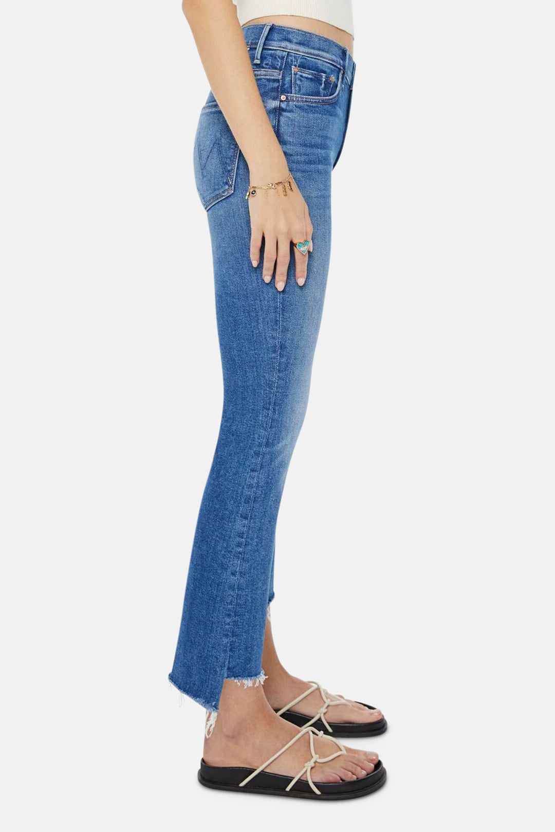 MOTHER The Insider Crop Step Jeans in Different Strokes | Size 30