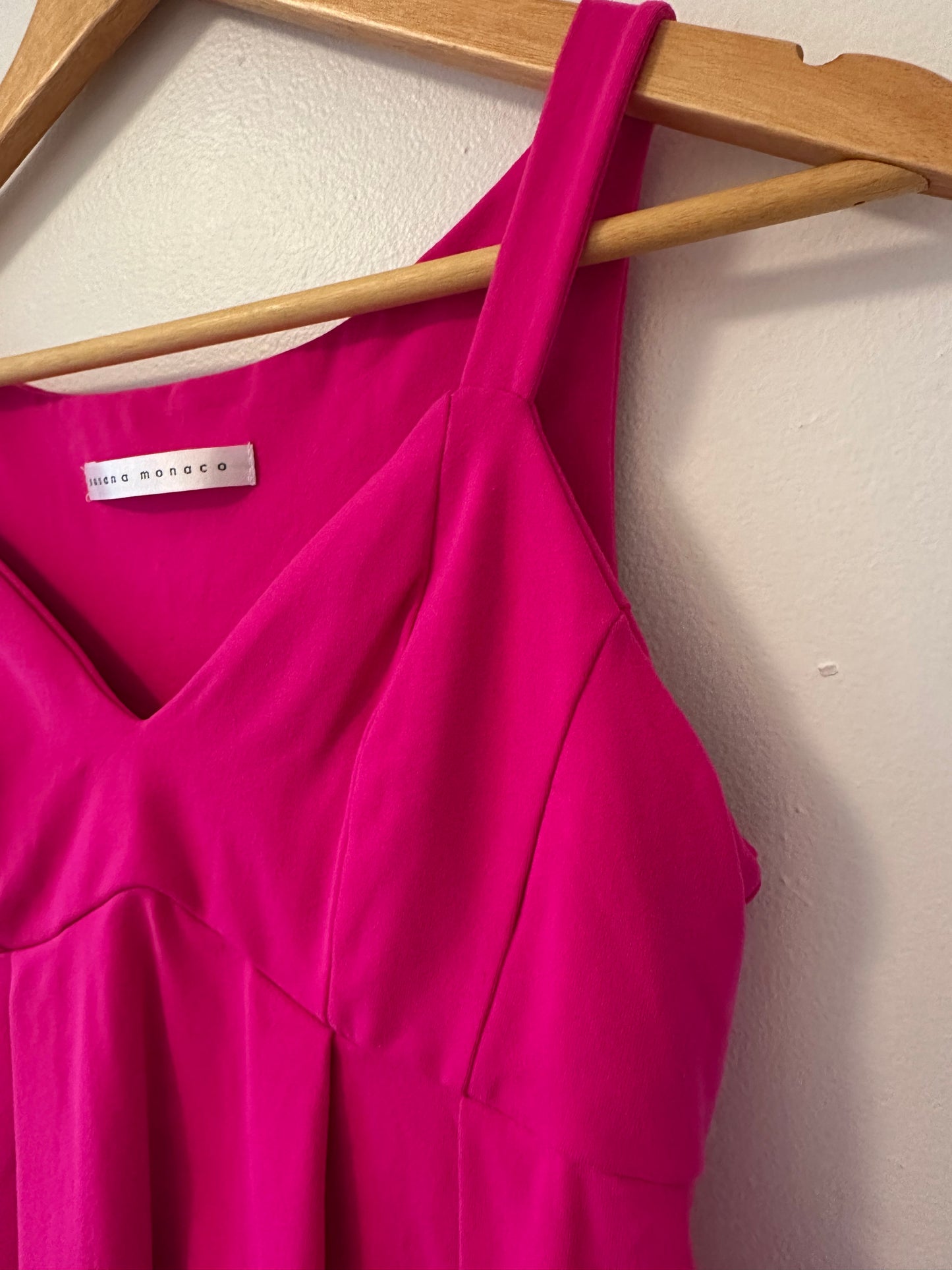 Susana Monaco Hot Pink Sweetheart Top Size Medium