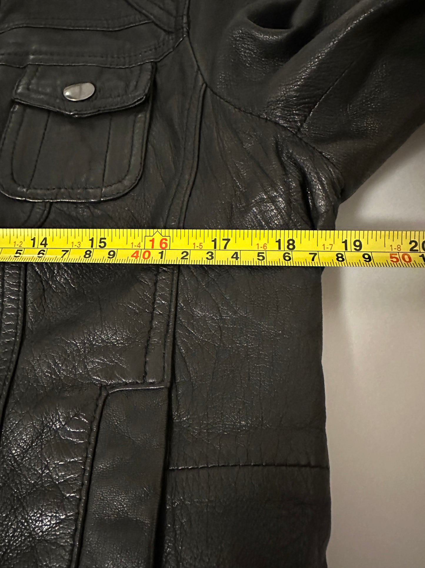 Black Rivet Women’s Black Leather Moto Jacket | Size Large