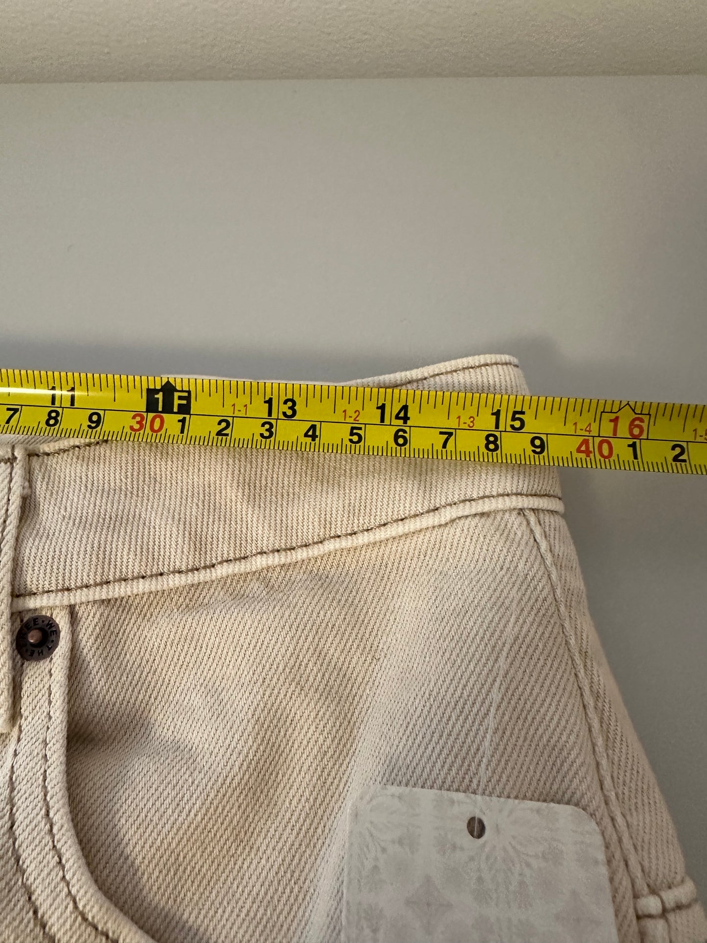 NWT We The Free Deep Trance Dropped Boyfriend Jeans in Casual Khaki | Size 27