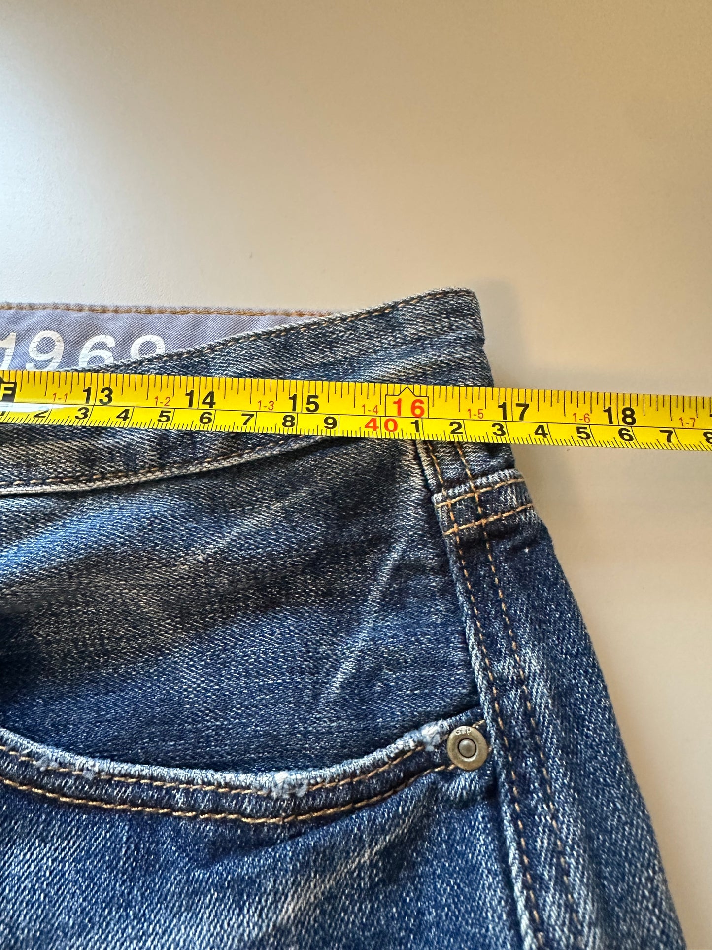 Gap Vintage Women's Cotton Denim Distressed Mini Skirt With Raw Hem | Size 6