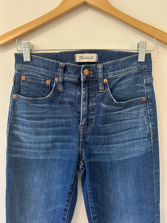 Madewell Cali Demi Boot Leg Cropped Jeans Size 25