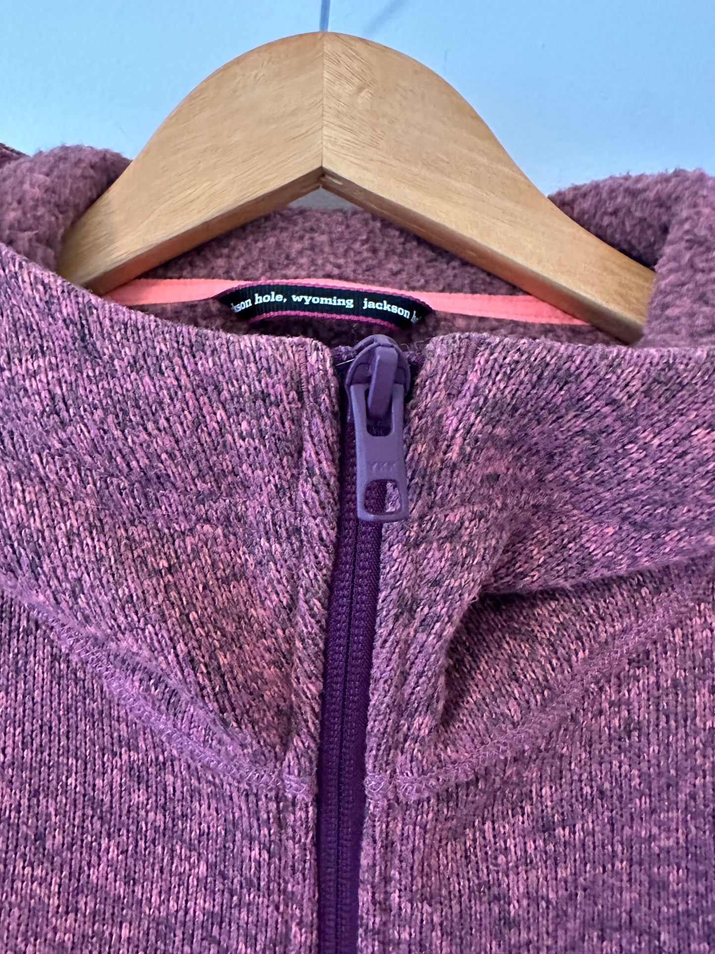 Stio Sweetwater Fleece Full Zip Hooded Jacket in Maroon - Size Small