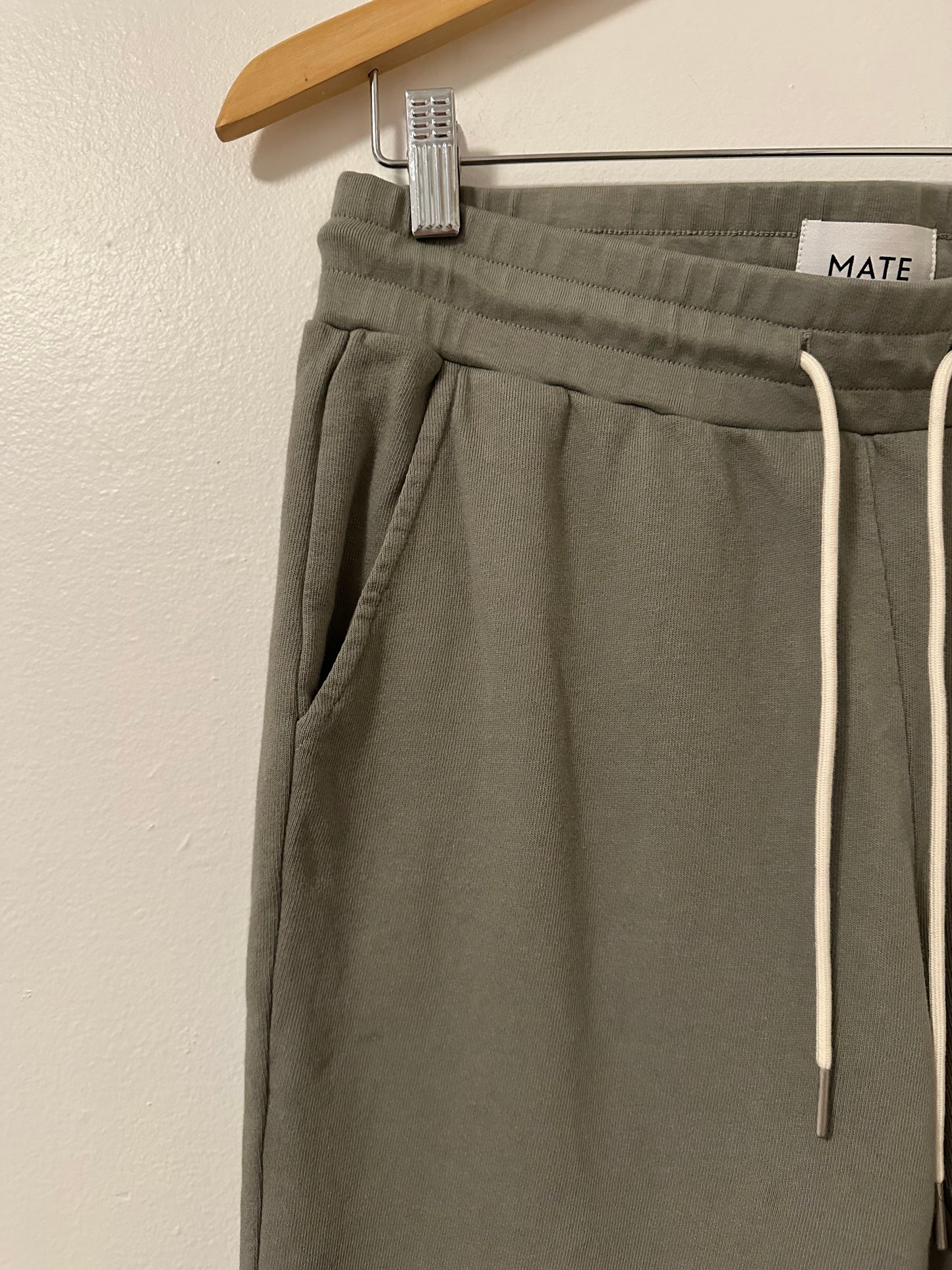 MATE The Label Olive Green Organic Lightweight Terry Joggers - Size Medium