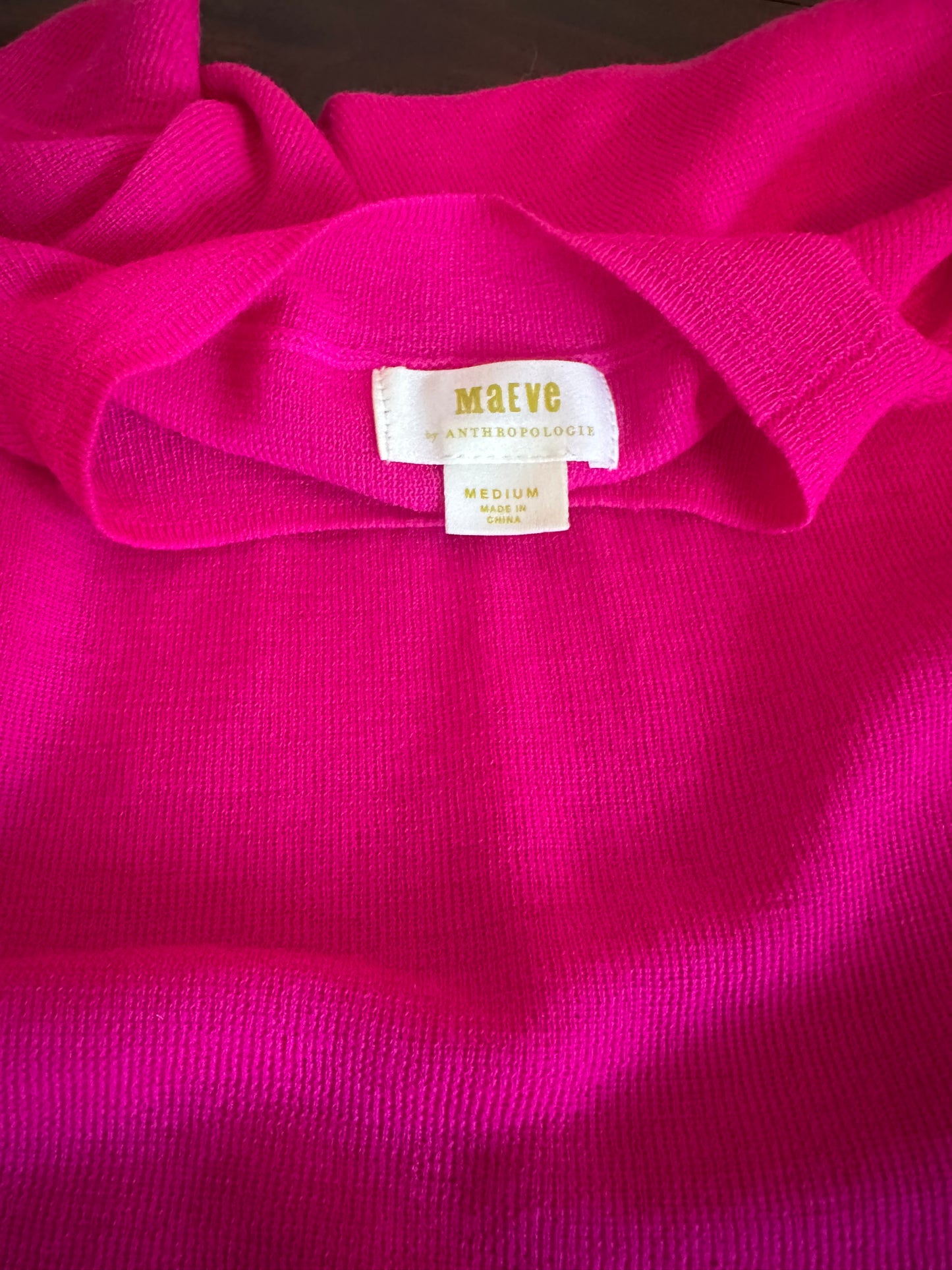 Maeve by Anthropologie Pink Sleeveless Top Merino Wool Top - Size Medium