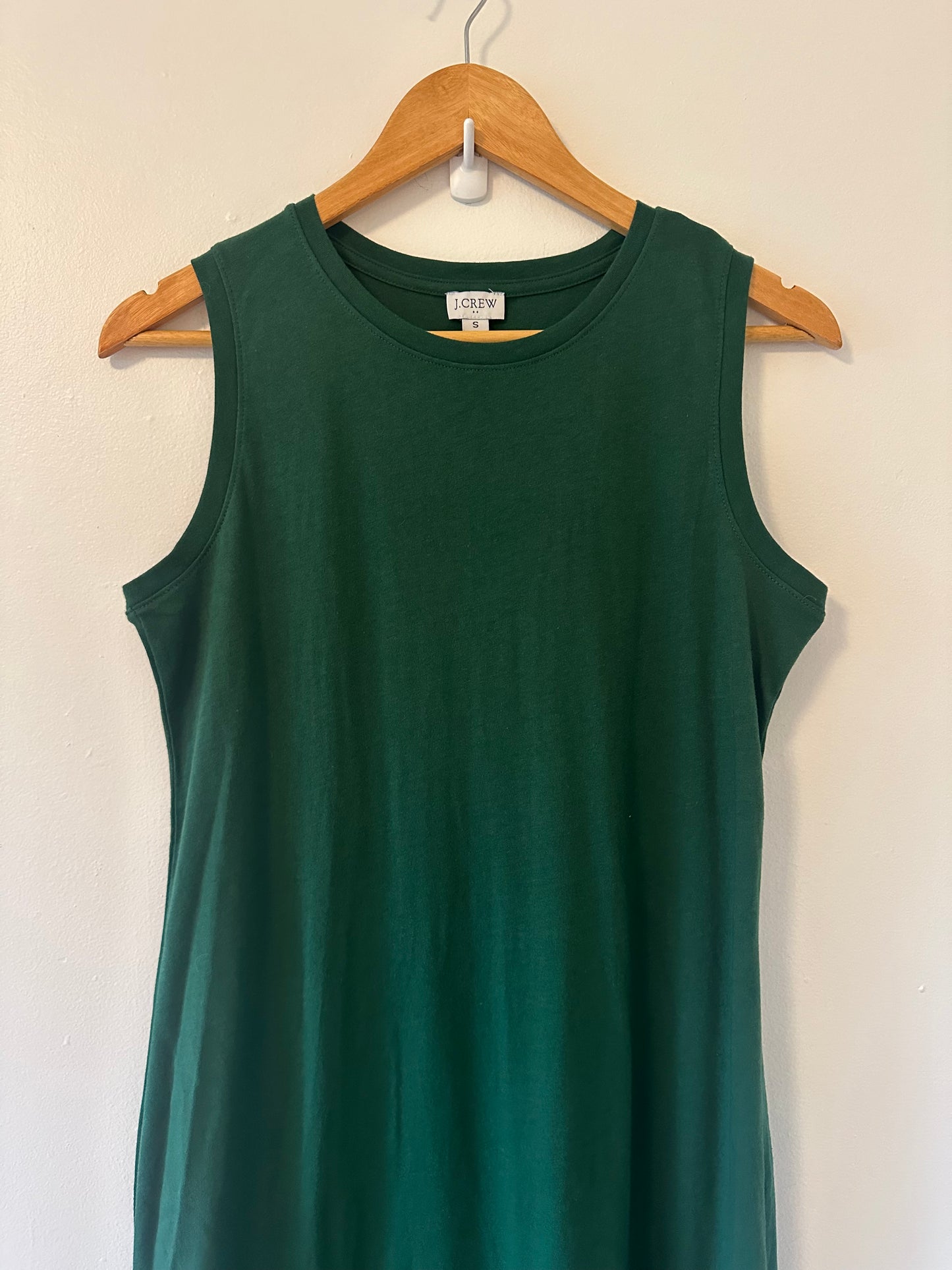 J. Crew Knit Midi Dress in Dark Green - Size Small