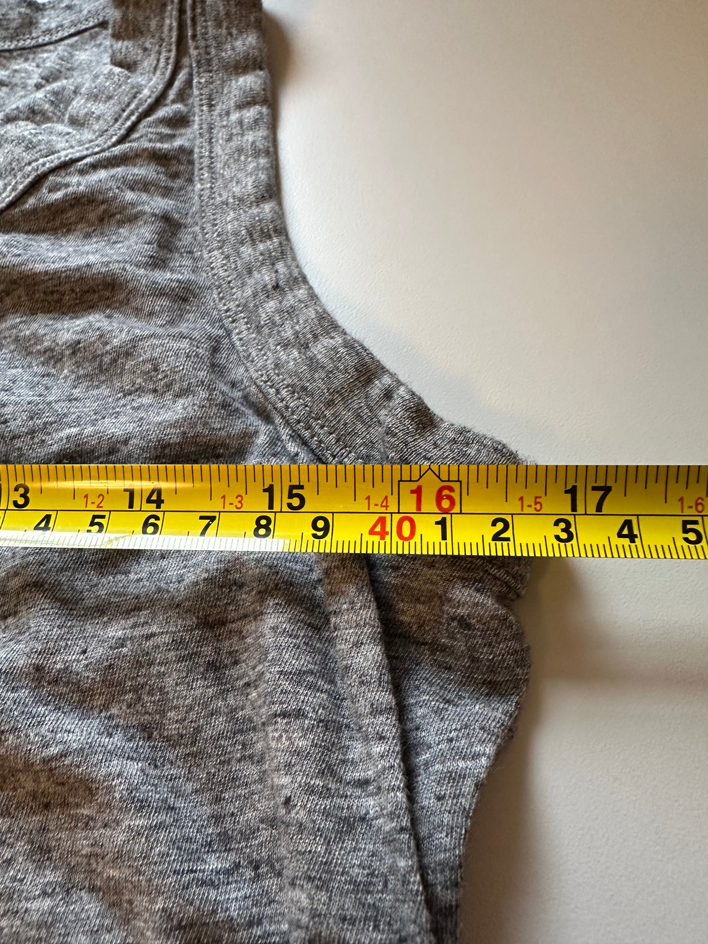 Madewell Vintage Charcoal Gray Sleeveless Scoop Neck Tank Top | Size Medium