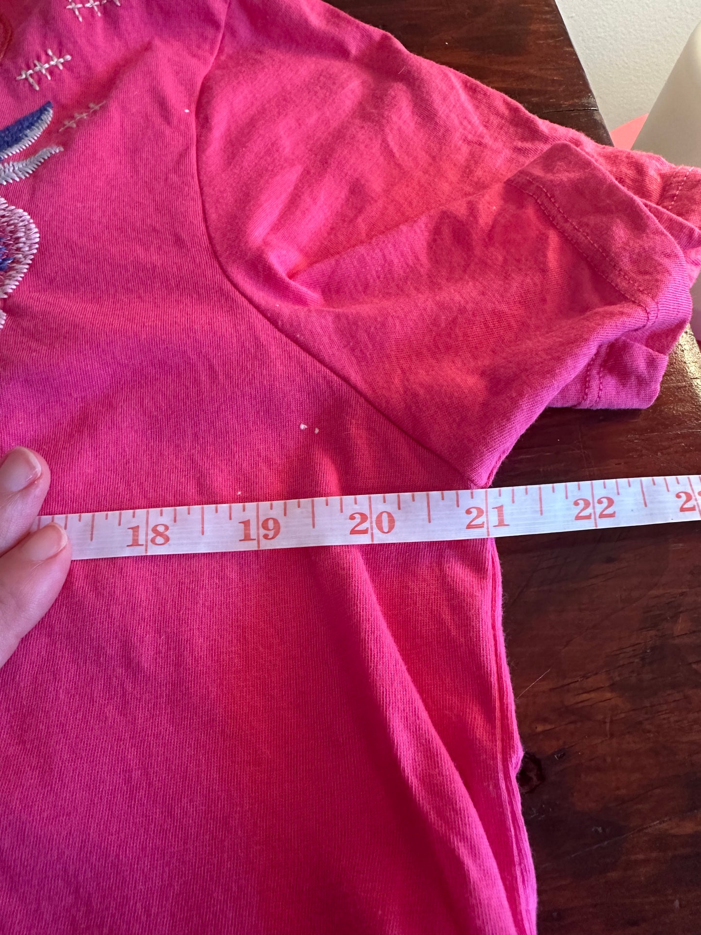 Johnny Was Griffin Easy Fit Tee in Flamingo Pink - Medium