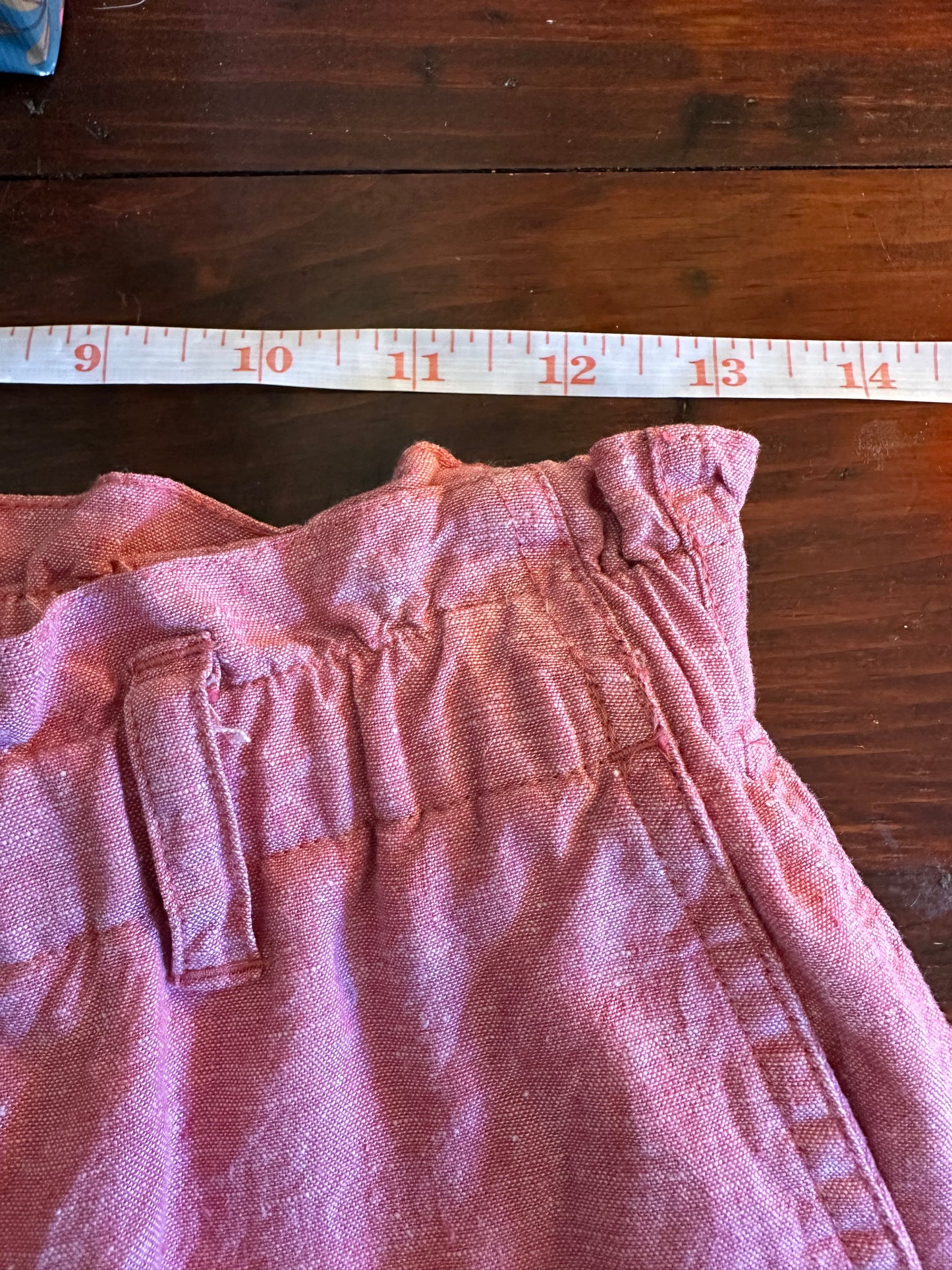 Carve Designs Red Linen Shorts Size 6