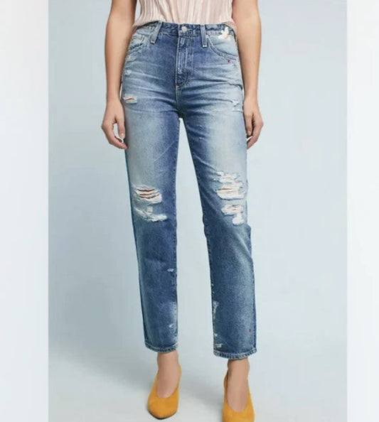 AG Adriano Goldschmied Phoebe in 23 Years Woven Dreams Embroidered Jeans