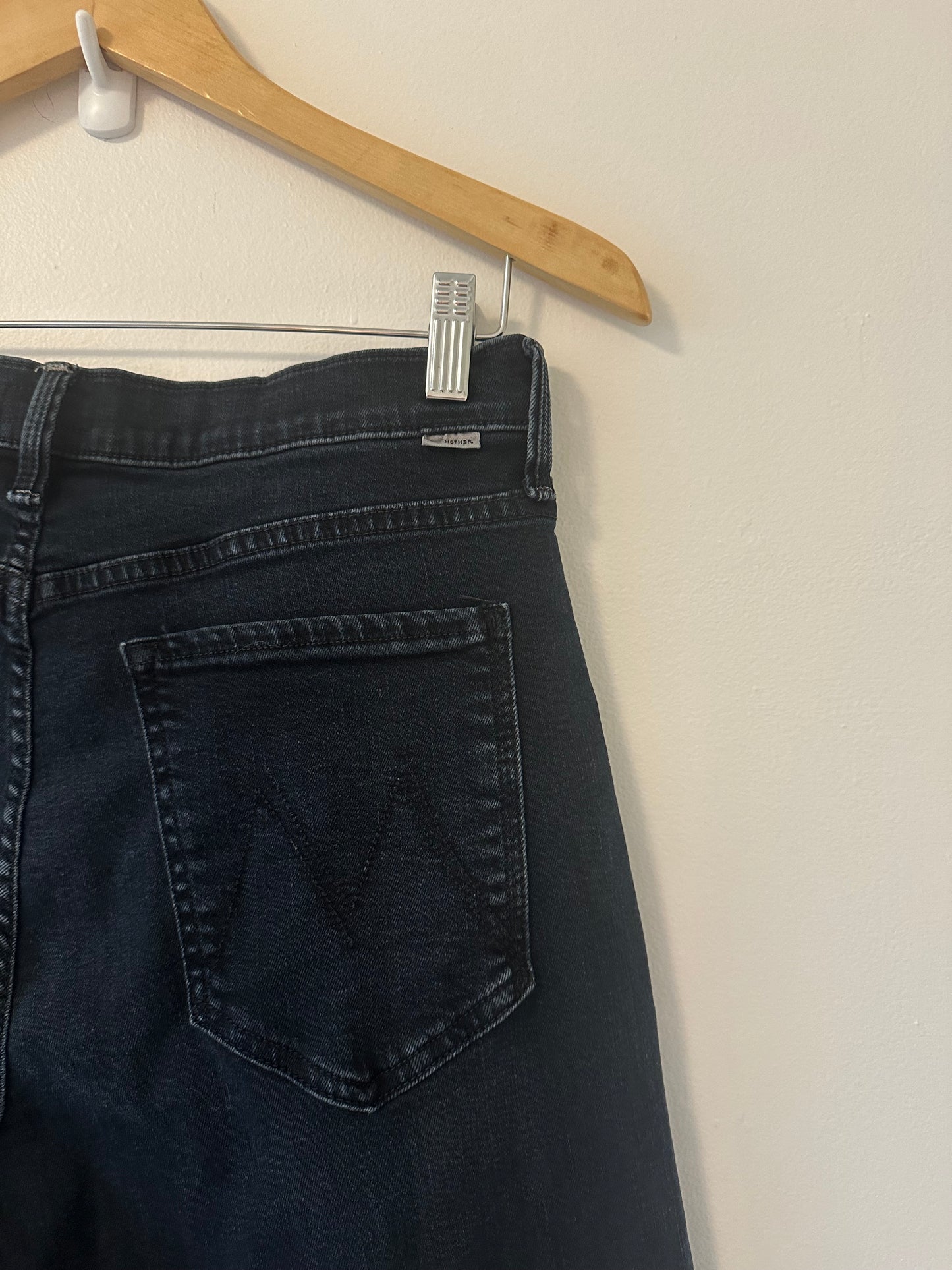 MOTHER High Rise Rambler Zip Ankle Jeans Size 32