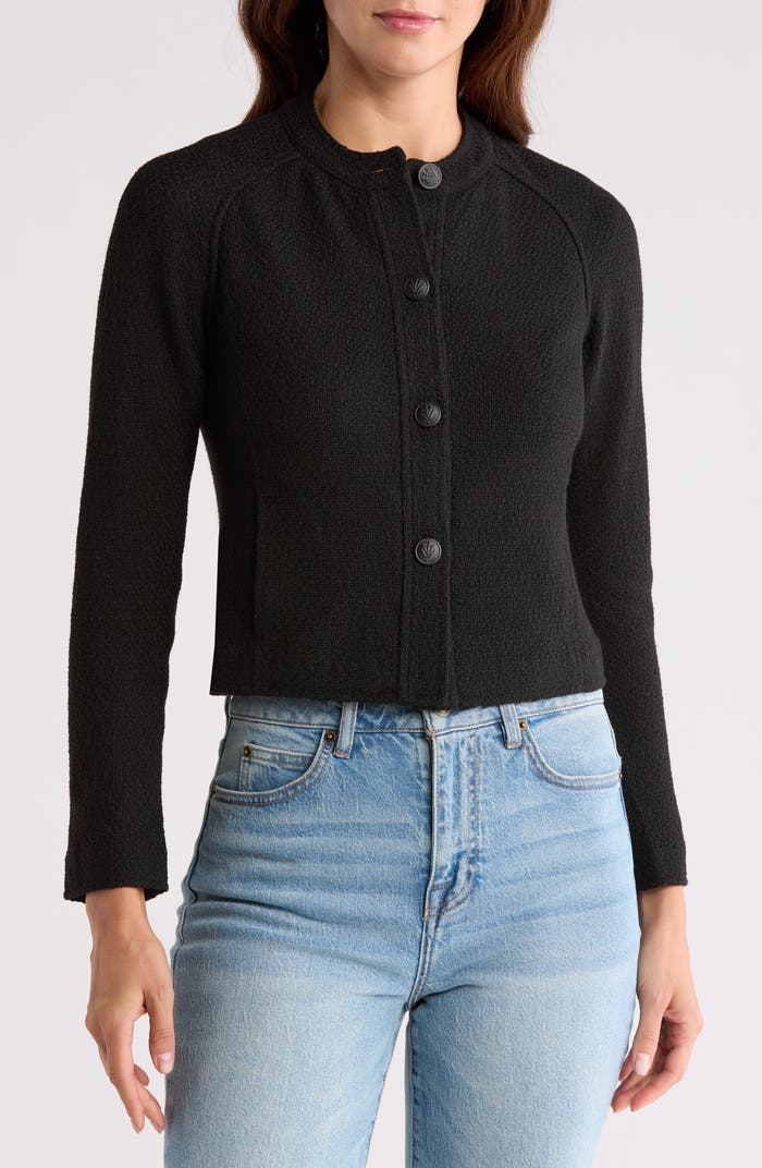 Rag & Bone Carol Woven Jacket in Black | Size 6