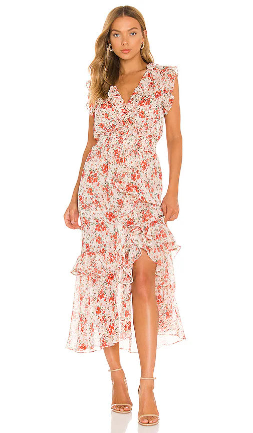 Misa Kidada Dress in Poppy Allover Size S