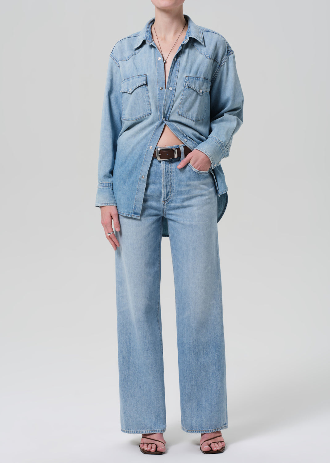 Citizens Of Humanity Annina Light Blue Straight Leg Jeans | Size 29