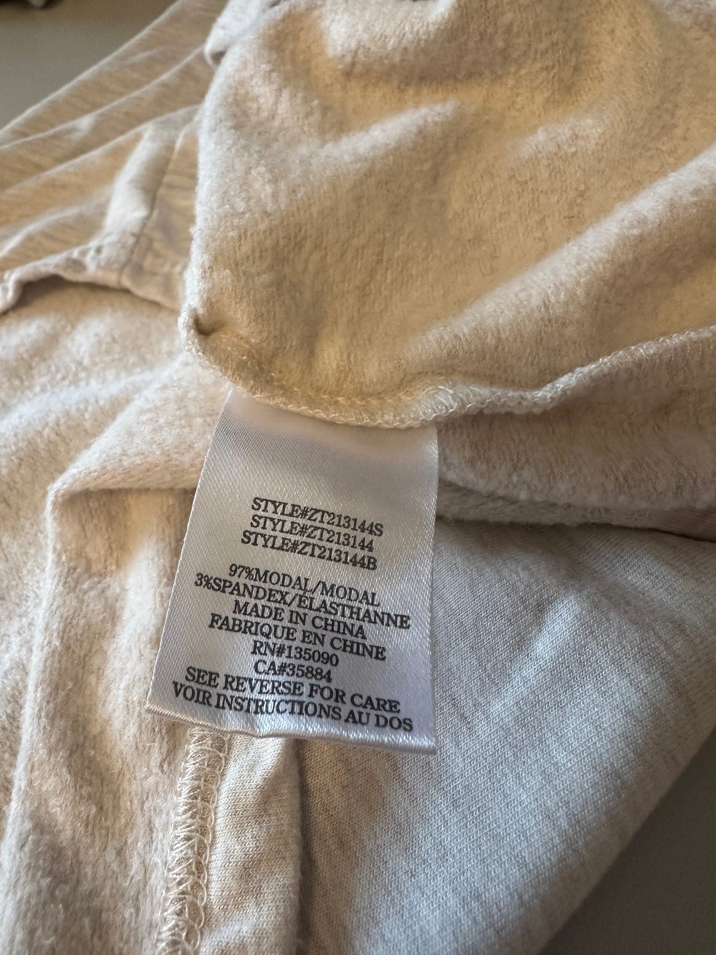 Z Supply WFH Shirt Jacket in Light Oatmeal Heather | Size Large