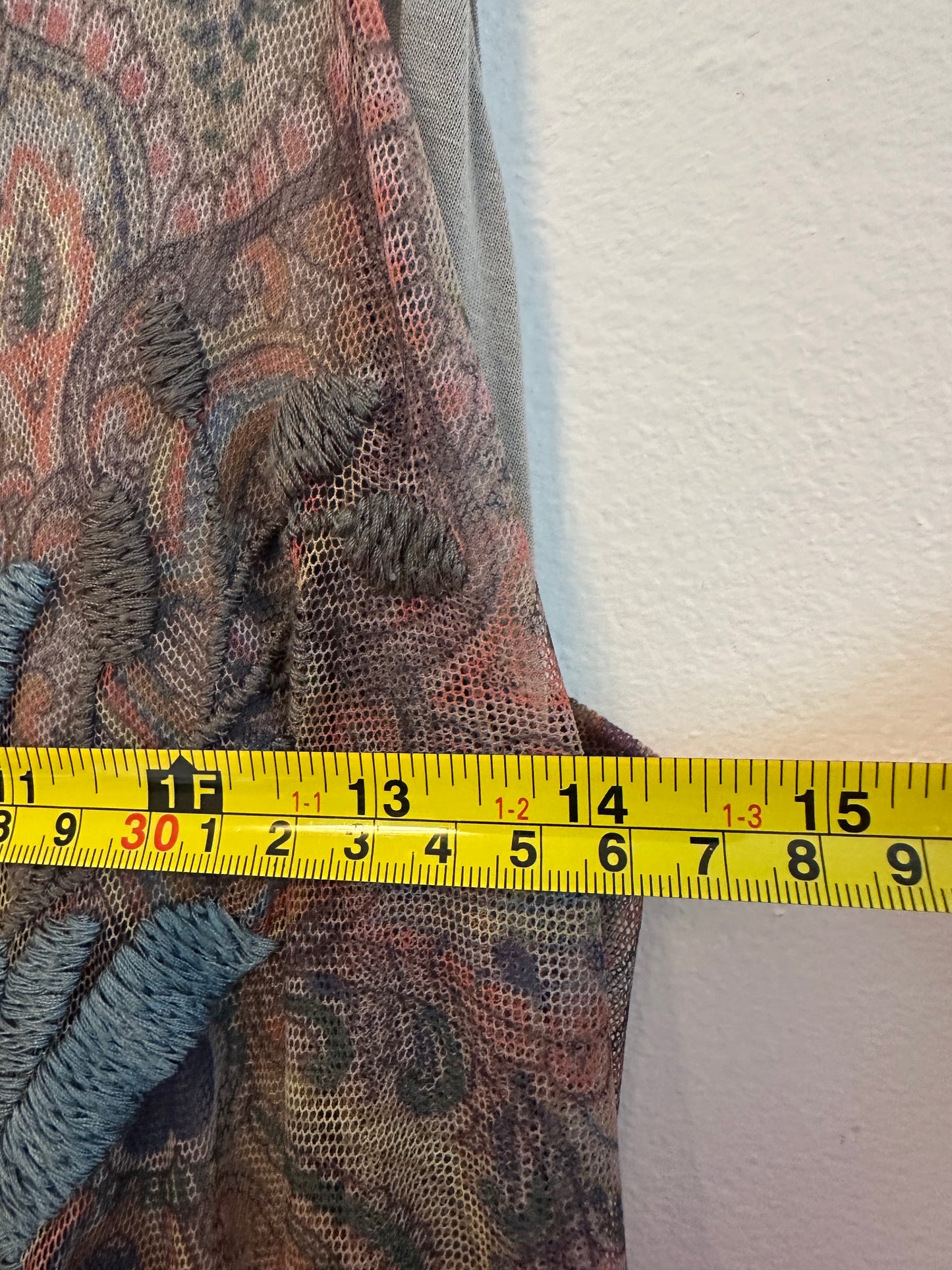 Johnny Was Matisse Mesh Slip Dress in Multi | Size Large
