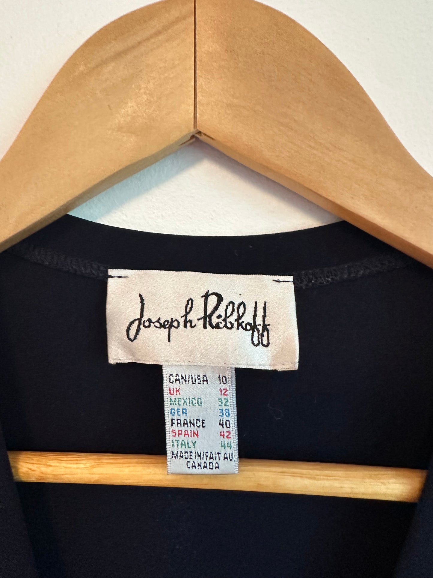 Joseph Ribkoff Asymmetrical Sleeveless Tunic in Navy Blue | Size 10