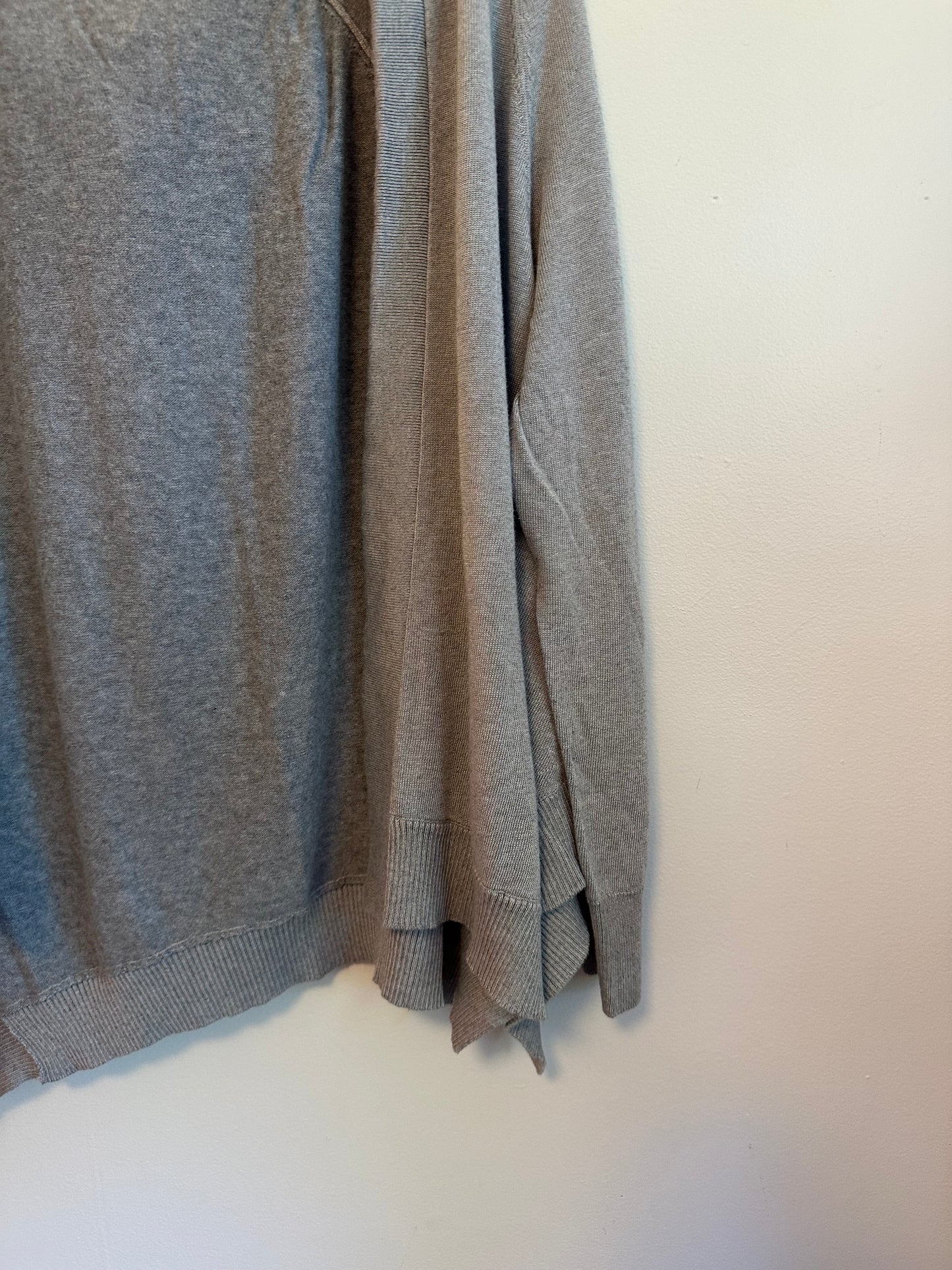 Øst London Gray Hooded Open Cardigan | Size Medium