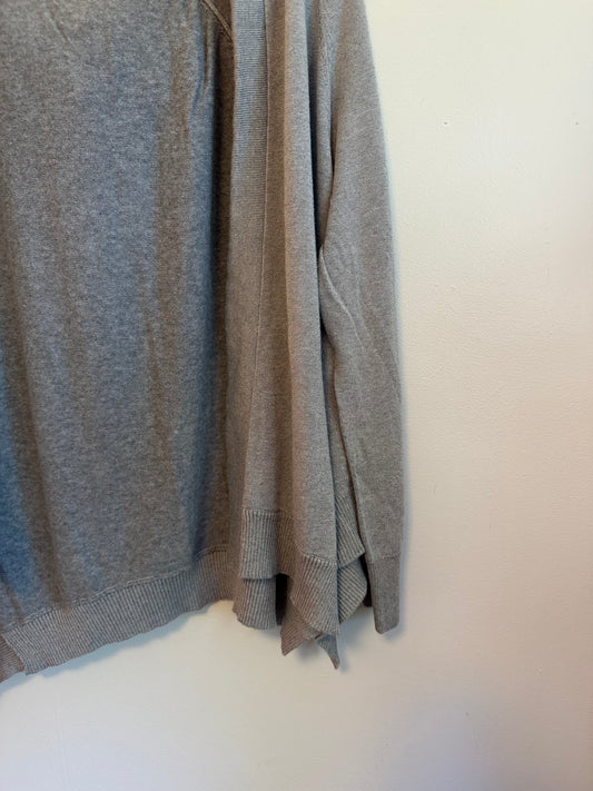 Øst London Gray Hooded Open Cardigan | Size Medium