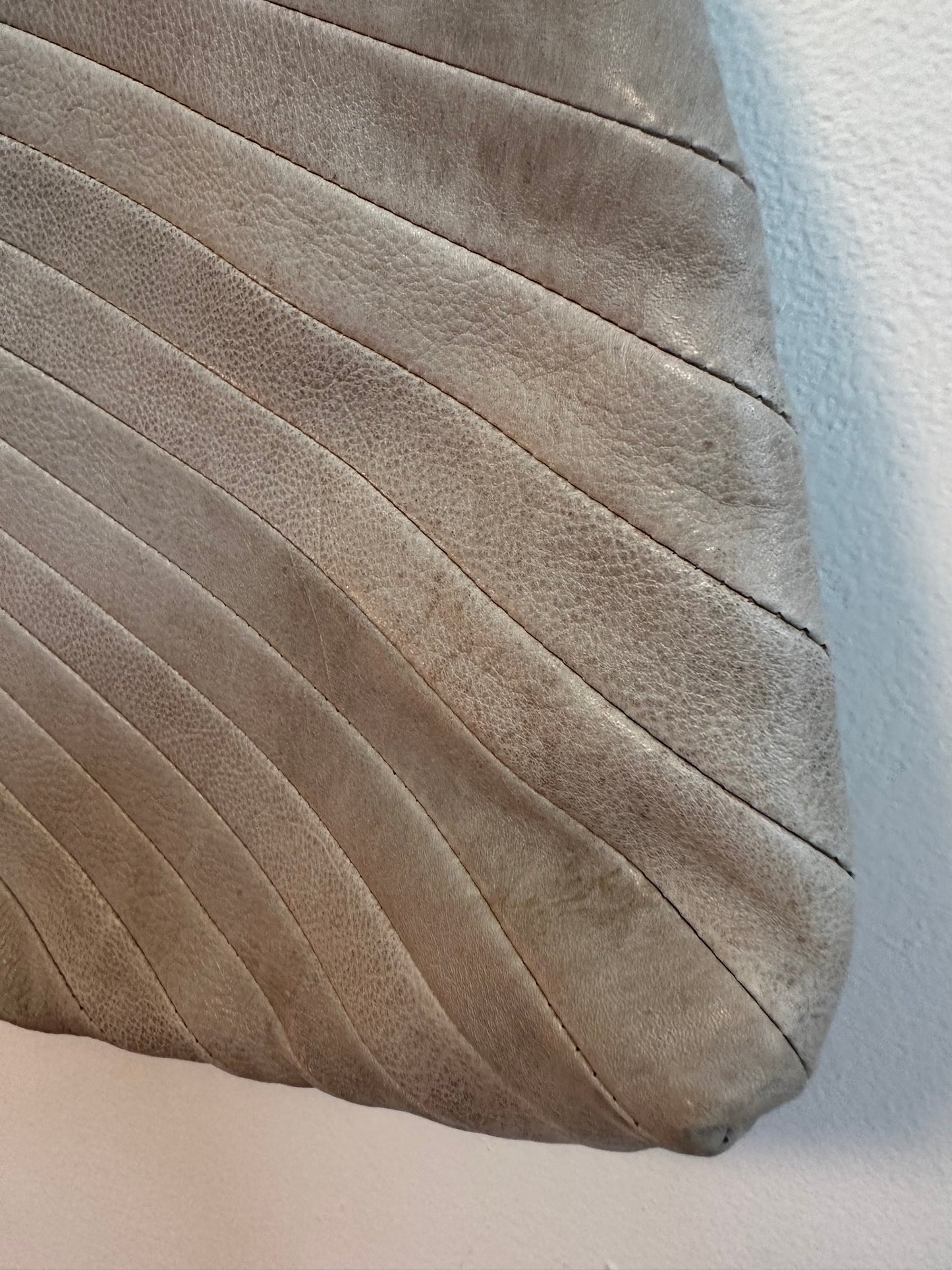 Latico Herringbone Leather Crossbody Bag in Tan