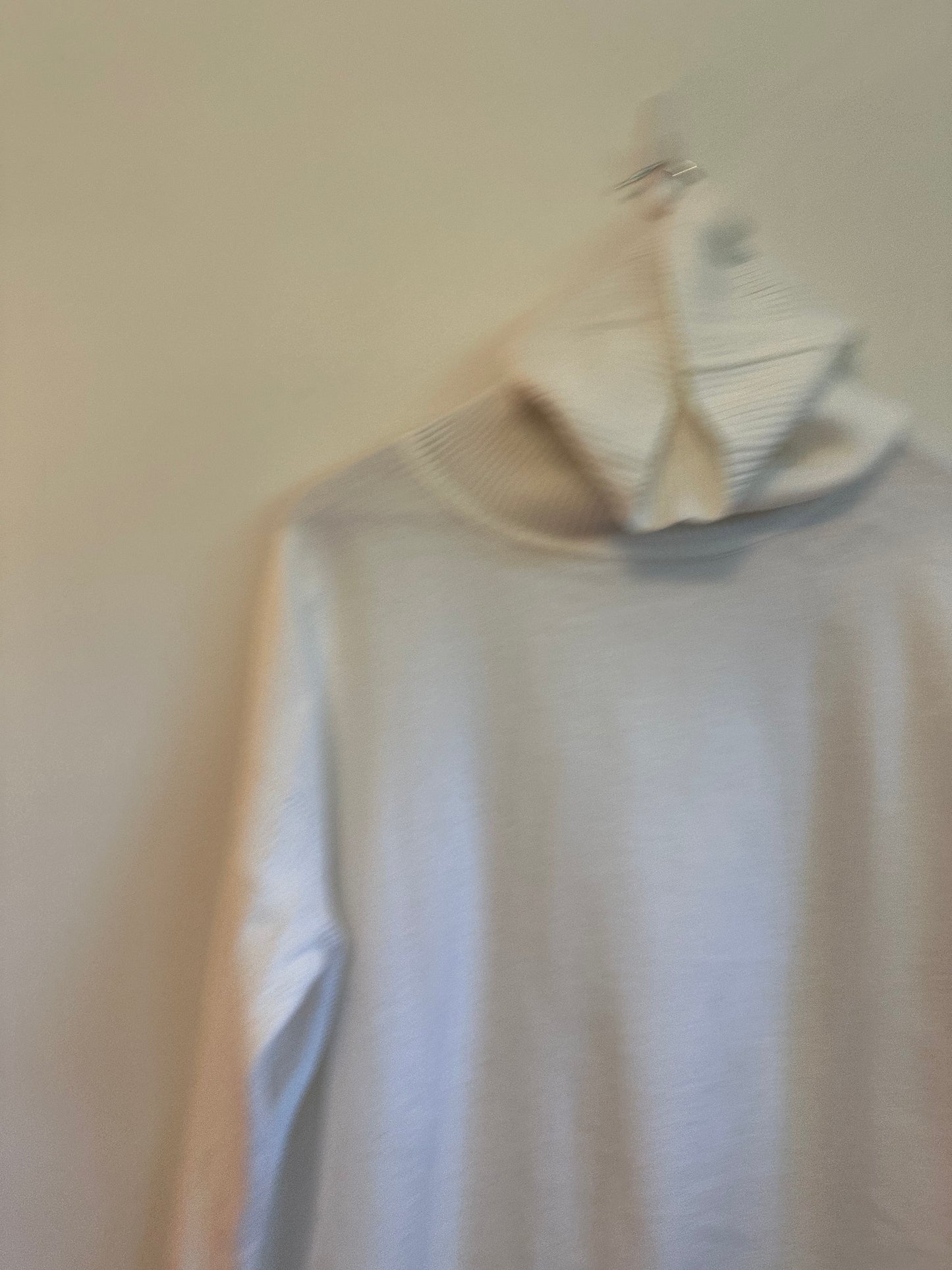 French Connection Babysoft Rib Cowl Neck Jumper Sweater in White | Size Small