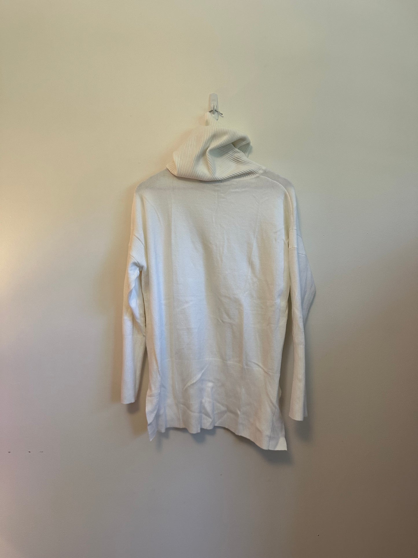 French Connection Babysoft Rib Cowl Neck Jumper Sweater in White | Size Small
