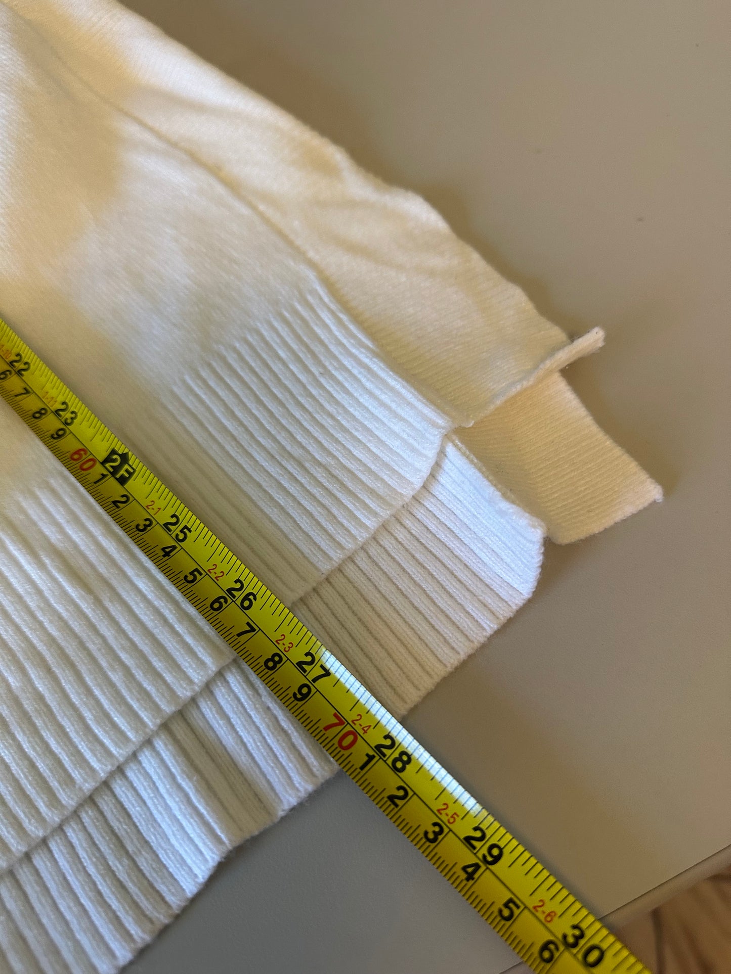 French Connection Babysoft Rib Cowl Neck Jumper Sweater in White | Size Small