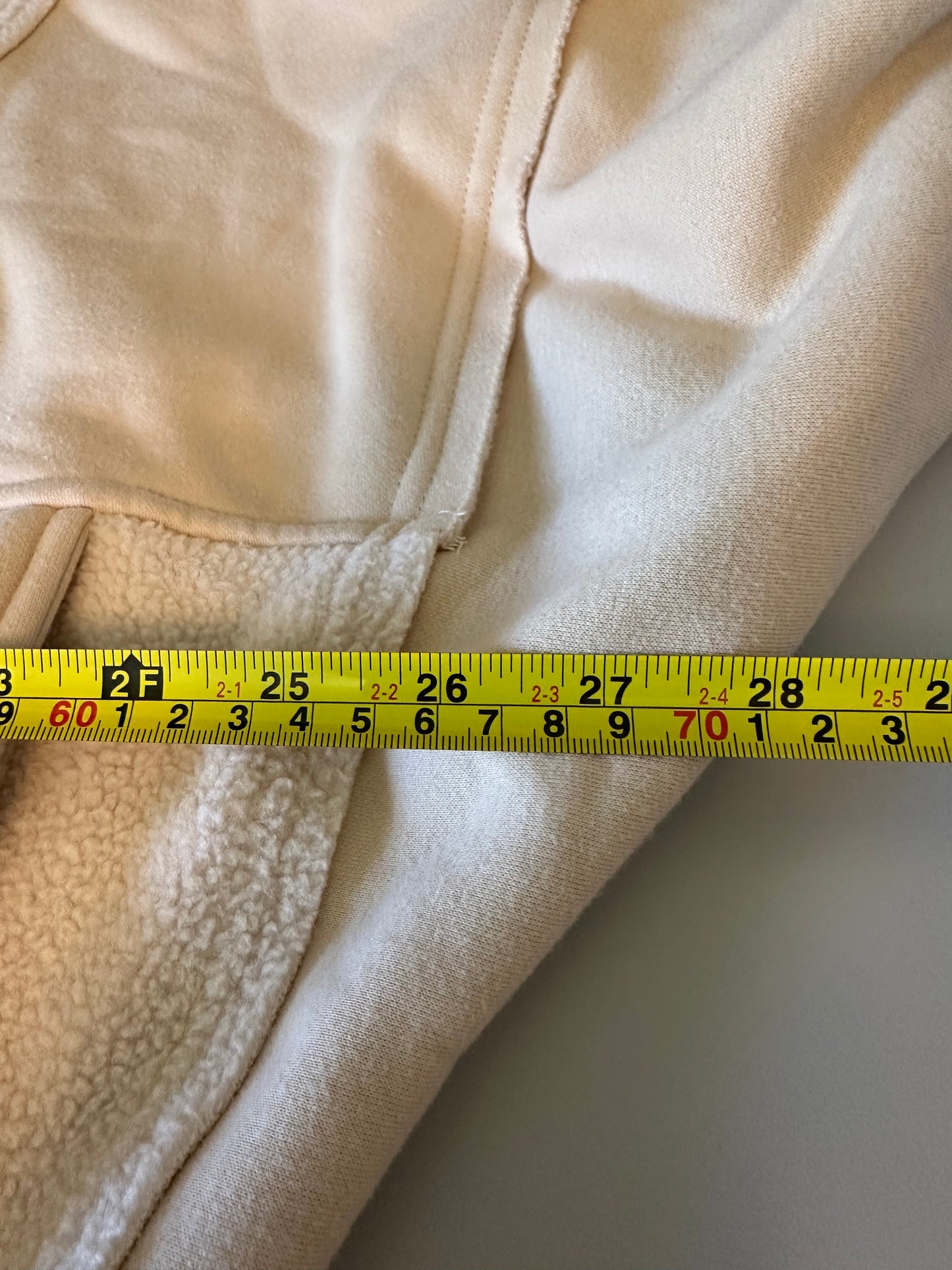 Aemi + Co Carter Fleece Oversized Sweatshirt in Tan | Size Medium