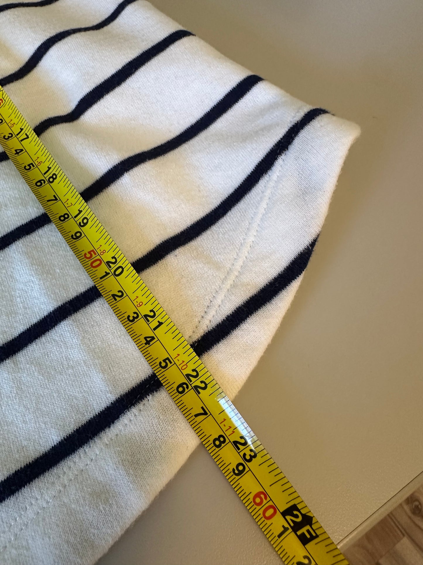 J. Crew Button Neck Pullover Striped Sweatshirt | Size Small