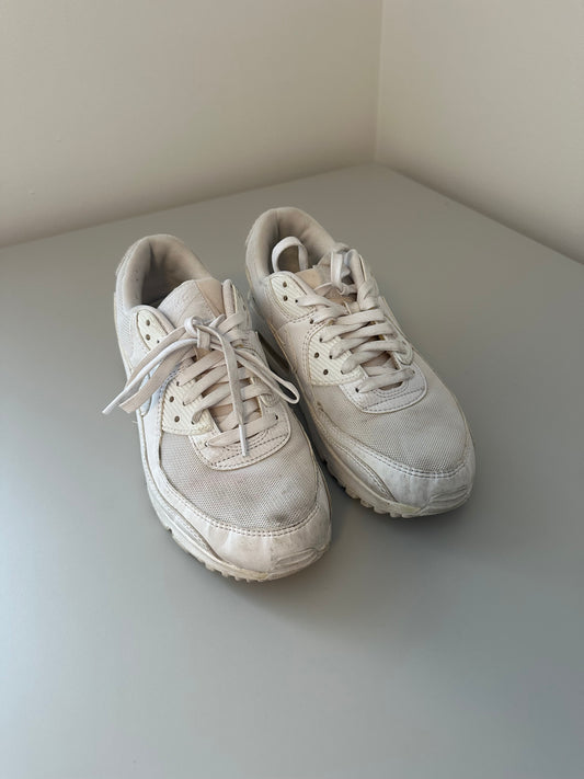 Nike Air Max 90 White Sneakers | Size 9.5