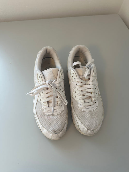 Nike Air Max 90 White Sneakers | Size 9.5