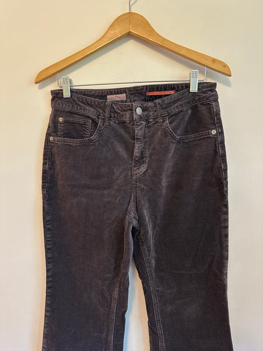 Pilcro and the Letterpress Charcoal Gray Corduroy Straight Leg Pants | Size 30