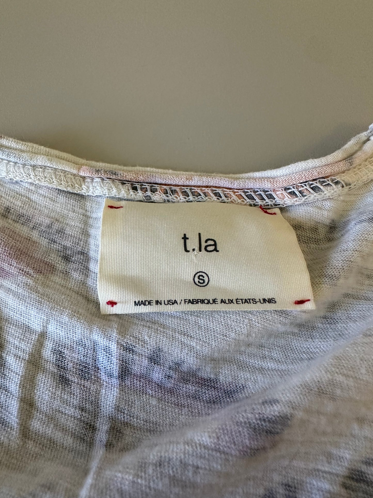 t.la Anthropologie Floral Botanical Slub Knit Short Sleeve T-Shirt | Size Small