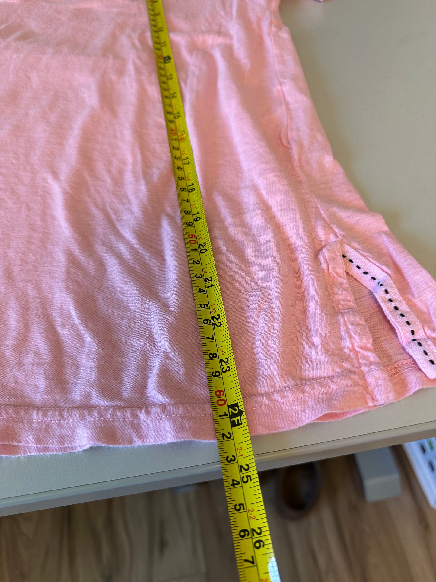 Michael Stars Pink Supima Cotton Short Sleeve V-Neck T-Shirt
