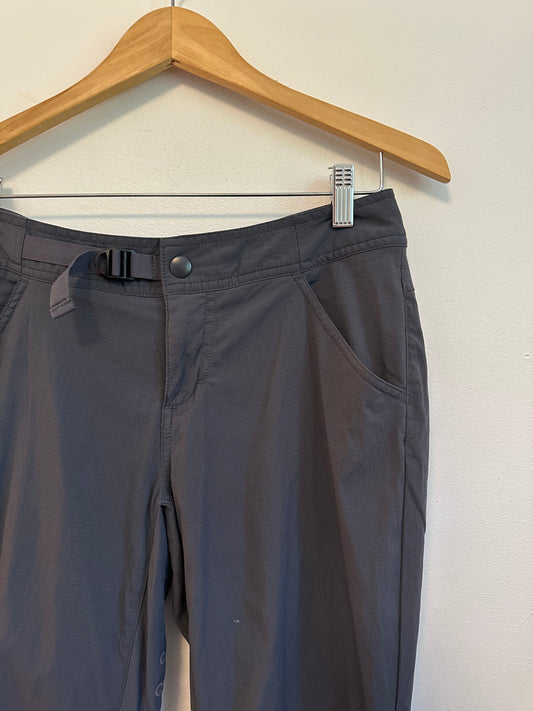 Prana Halle Capri Hiking Pants in Charcoal Gray | Size 8